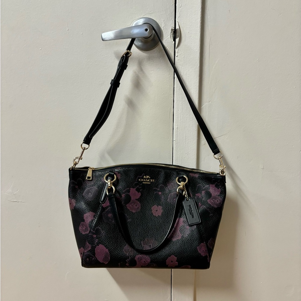 Coach Kelsey Crossbody Purse Floral